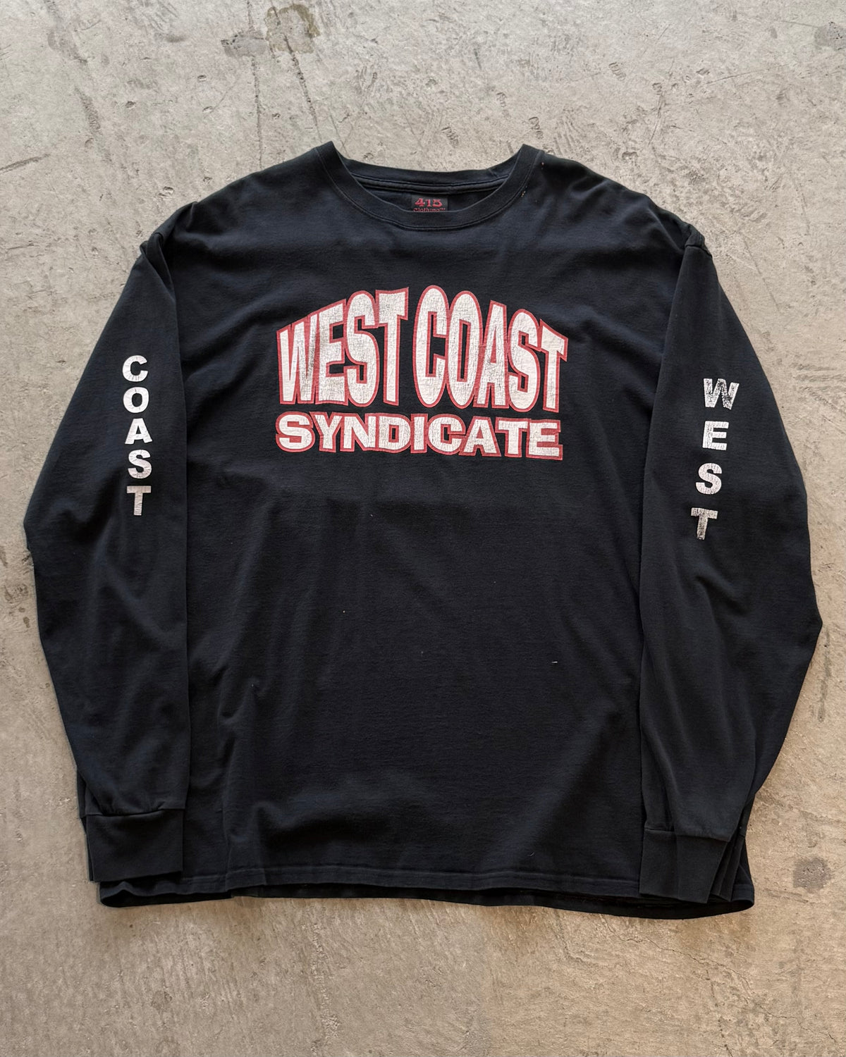 00’s 415 CLOTHING
“WEST COAST SYNDICATE” l/s t-shirt 2X-LARGE