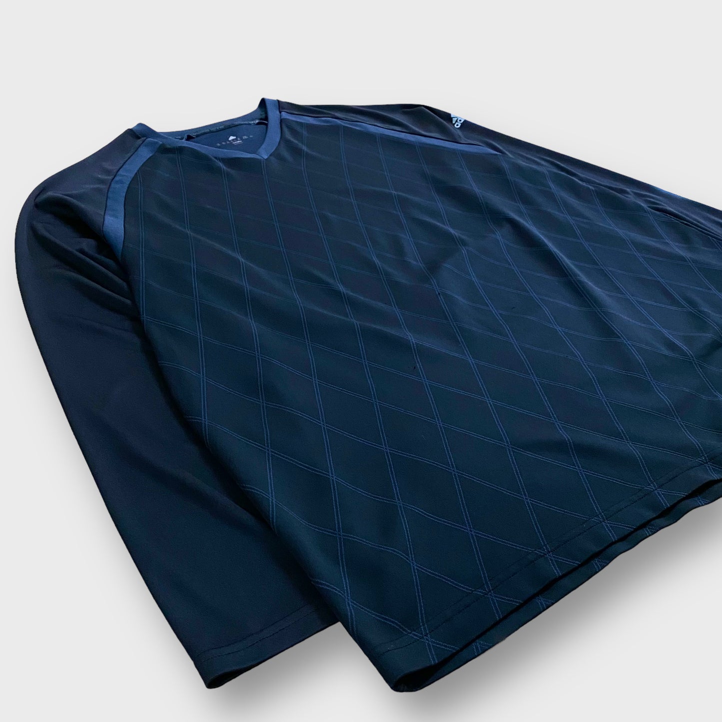 "adidas" Argyle pattern polyester top