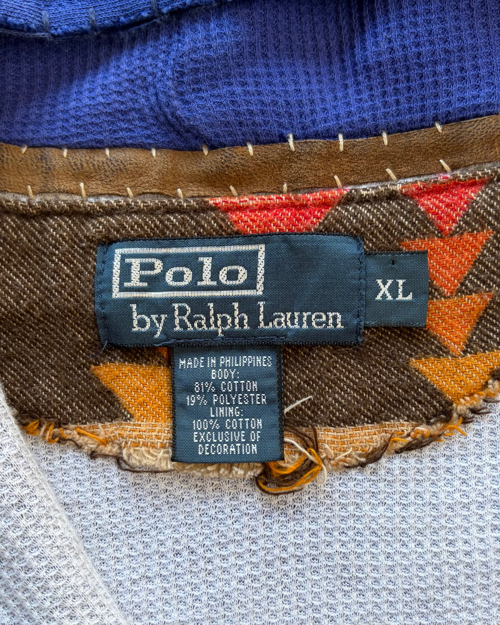 90’s “POLO RALPH LAUREN” zip up hoodie x-large