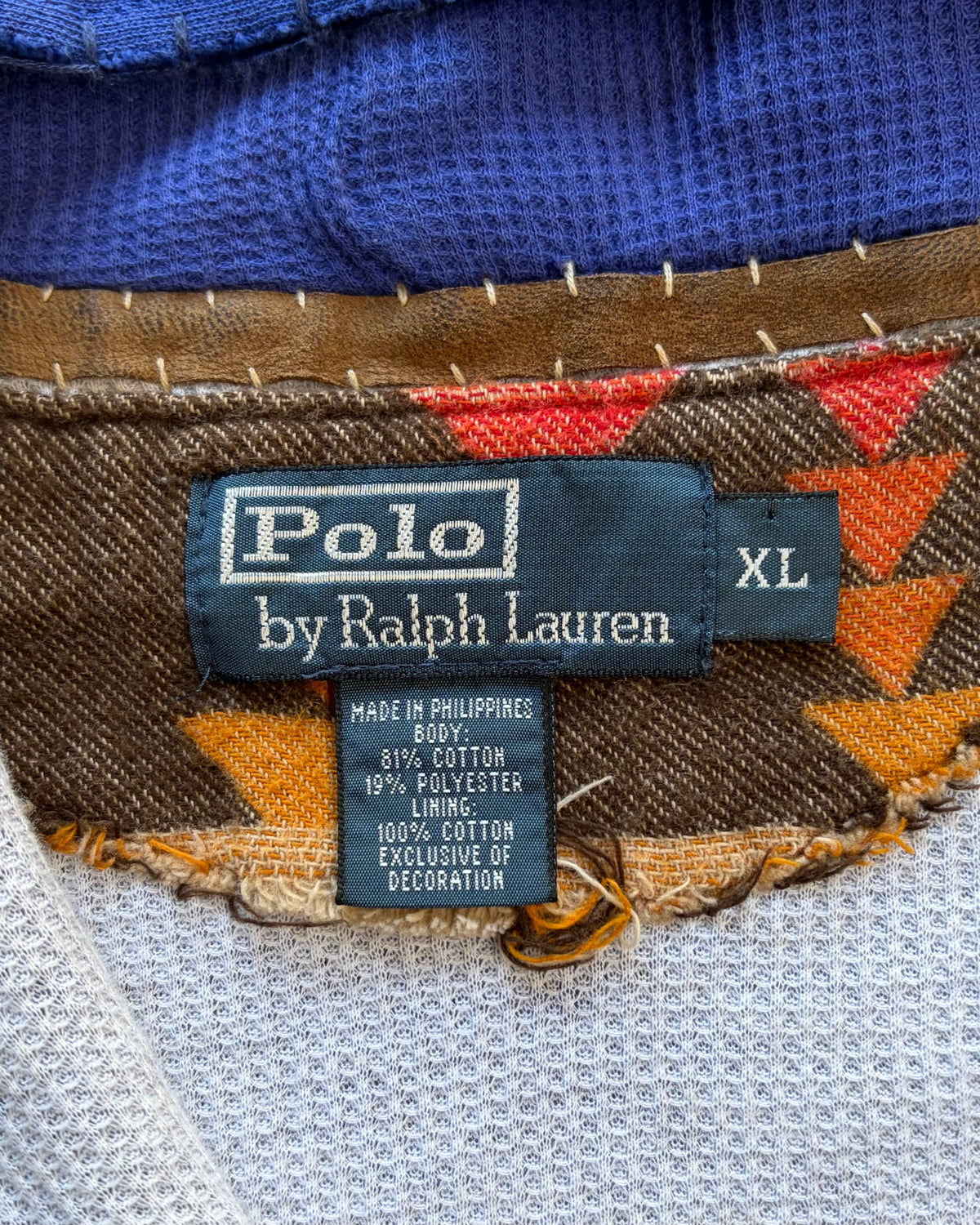 90’s “POLO RALPH LAUREN” zip up hoodie x-large