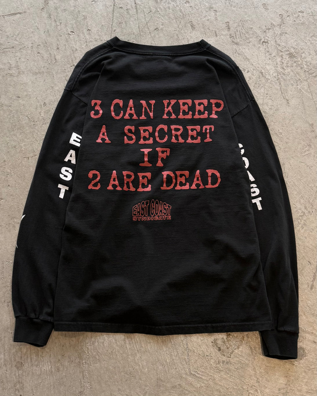 00’s 415 CLOTHING
“EAST COAST SYNDICATE” l/s t-shirt LARGE