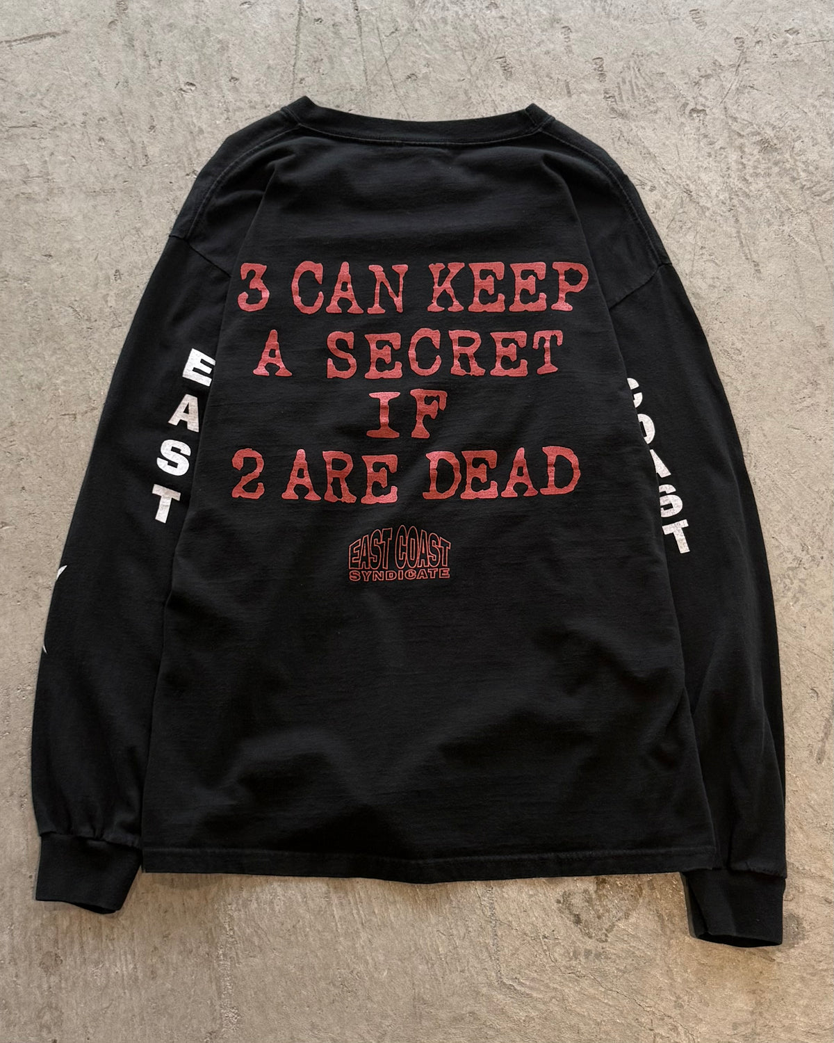 00’s 415 CLOTHING
“EAST COAST SYNDICATE” l/s t-shirt LARGE