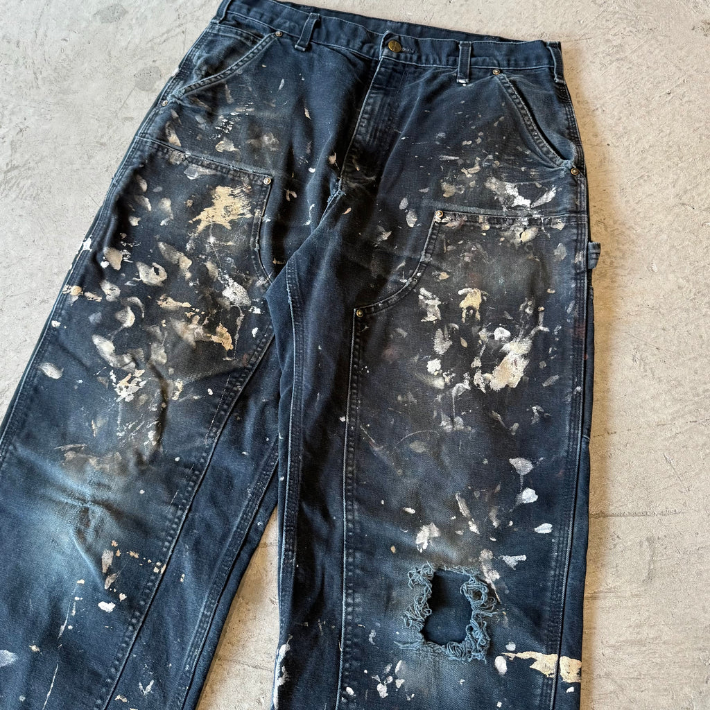00’s “Carhartt”faded double knee work wear pants 33×36