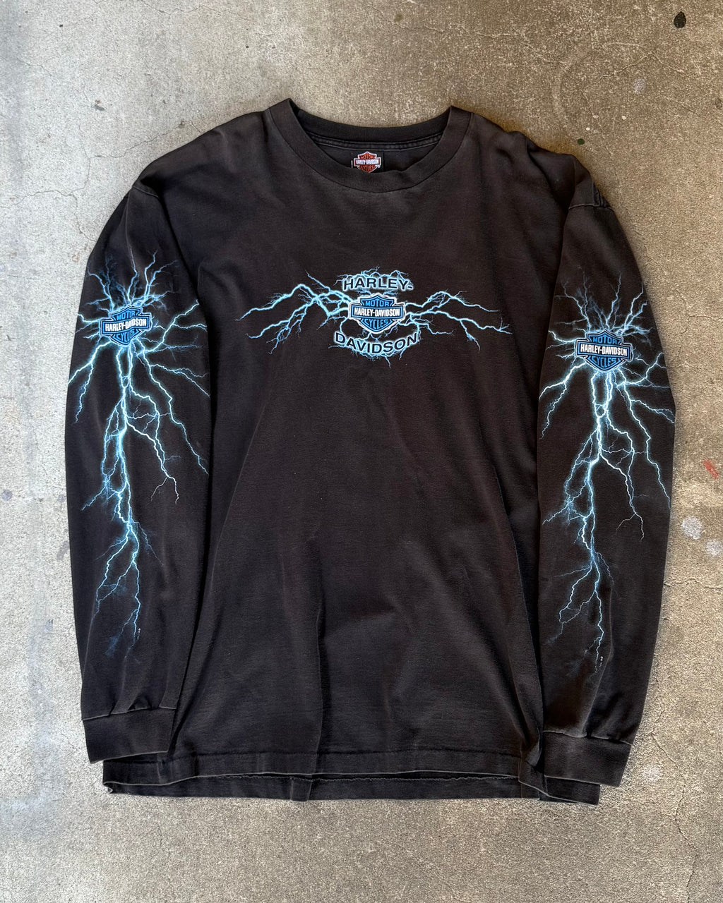 00’s “HARLEY DAVIDSON” thunder l/s t-shirt XX-LARGE