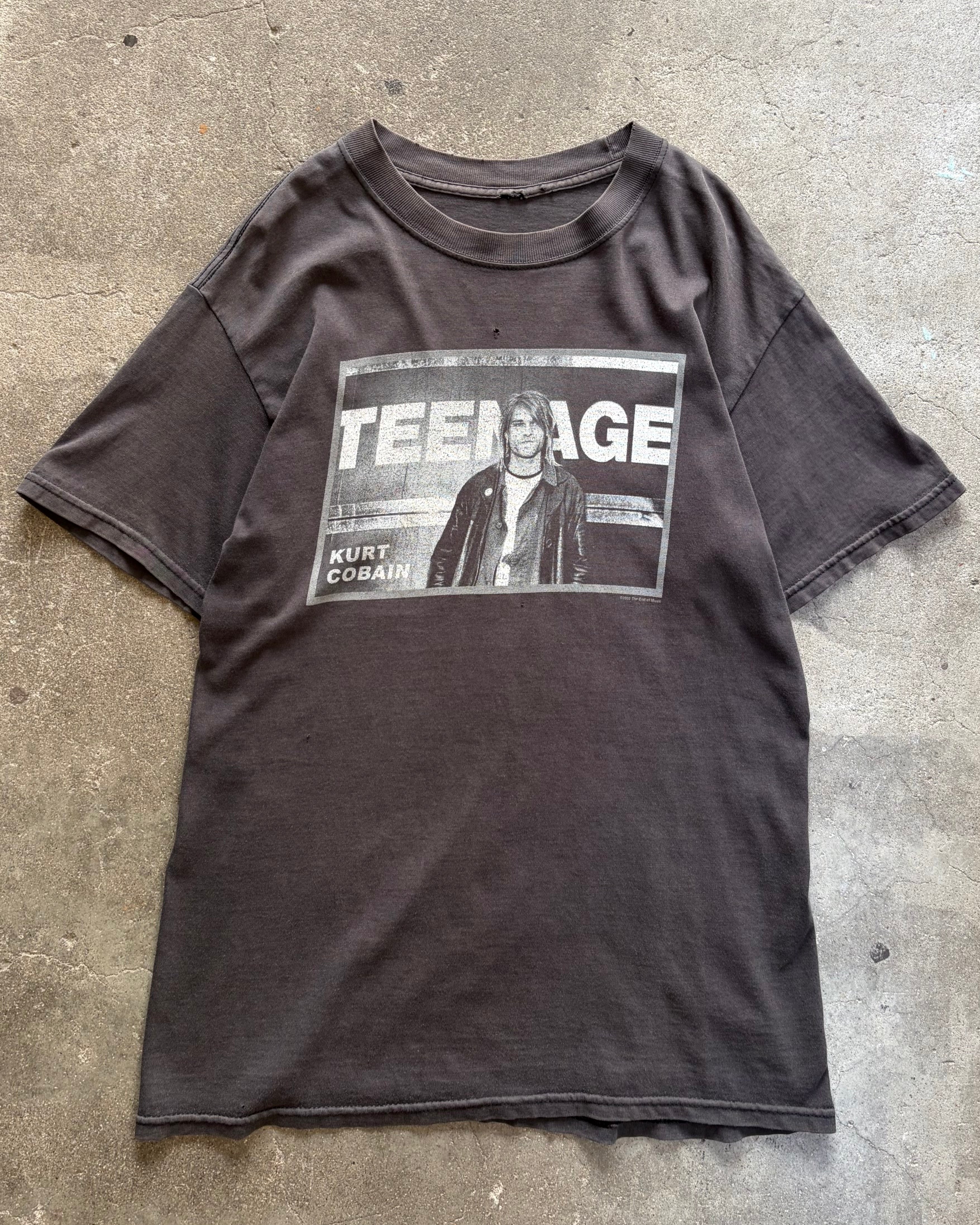 00’s “Kurt Cobain” “TEENAGE” artist t-shirt