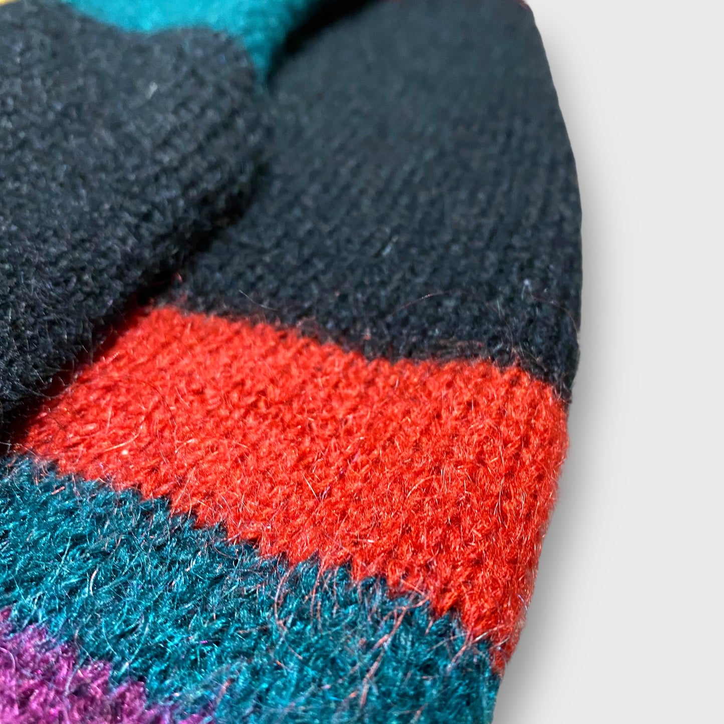 80's Art design mohair knit sweater