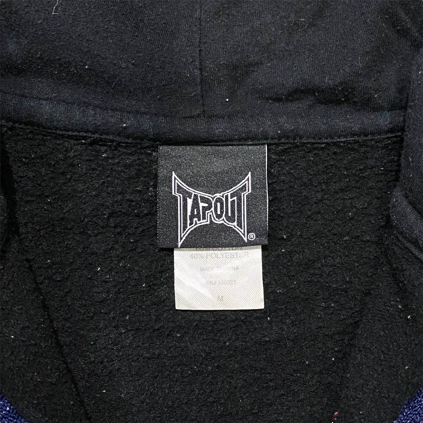 "TAP OUP" Logo design full zip hoodie