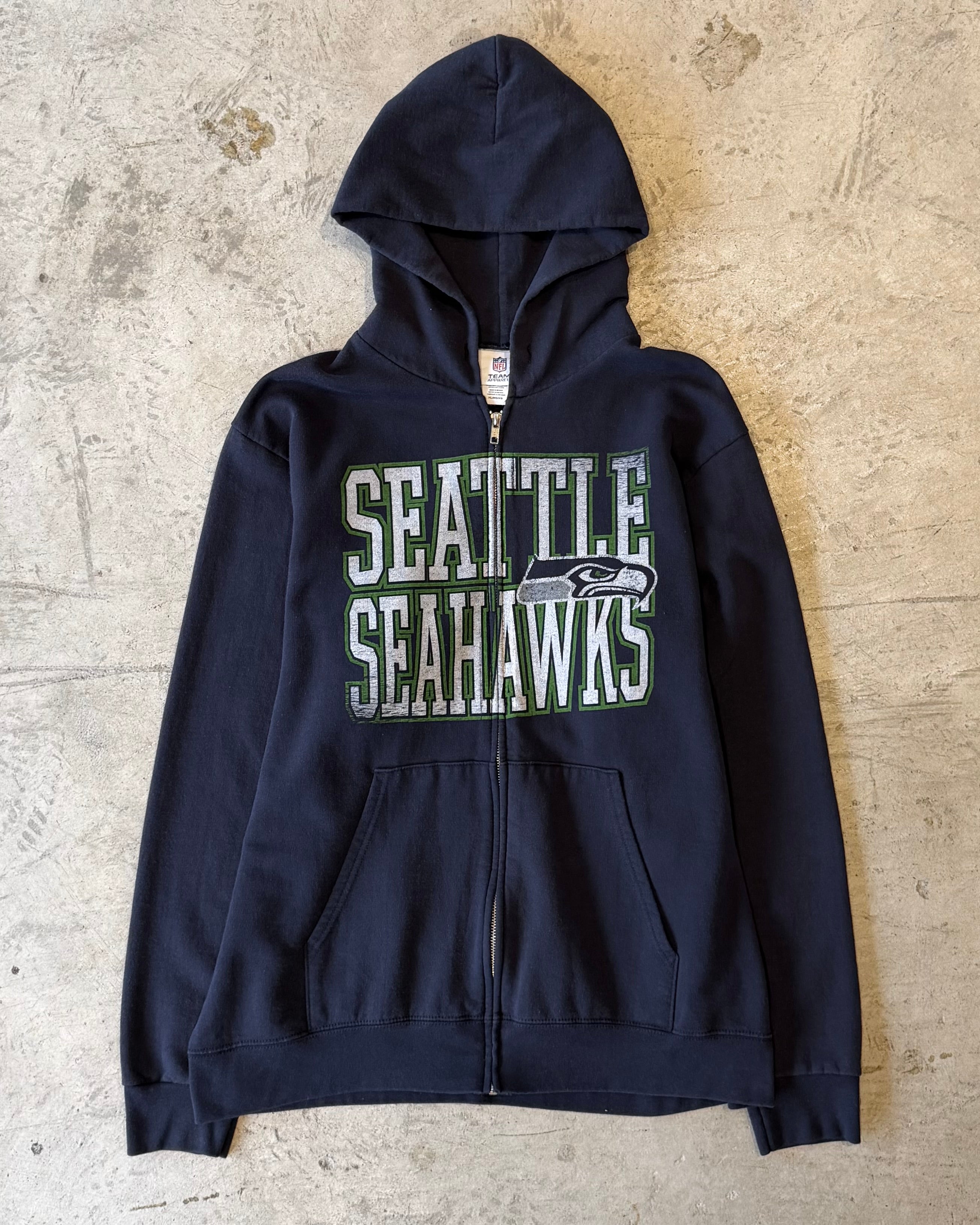 00’s NFL “SEATTLE SEAHAWKS” zip up hoodie X-LARGE