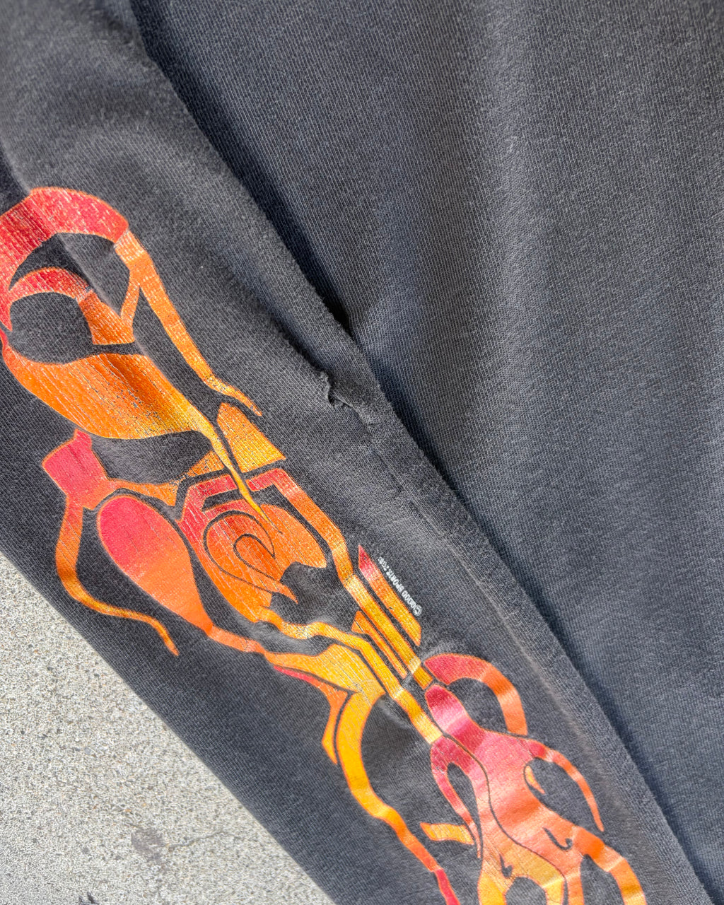 00’s  flame pattern l/s t-shirt