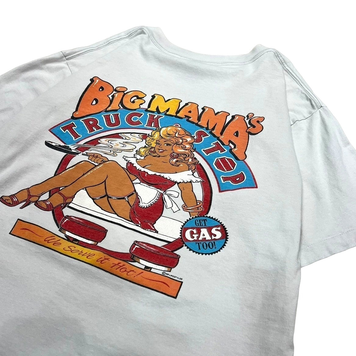 80's BIG MAMA'S print t-shirt
