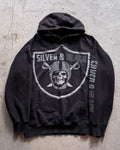 90’s “RADERS”
damage pull-over hoodie  X-LARGE