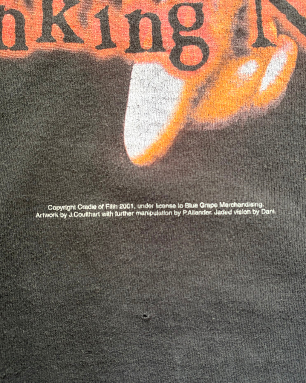 00’s “Cradle Of Filth” band t-shirt