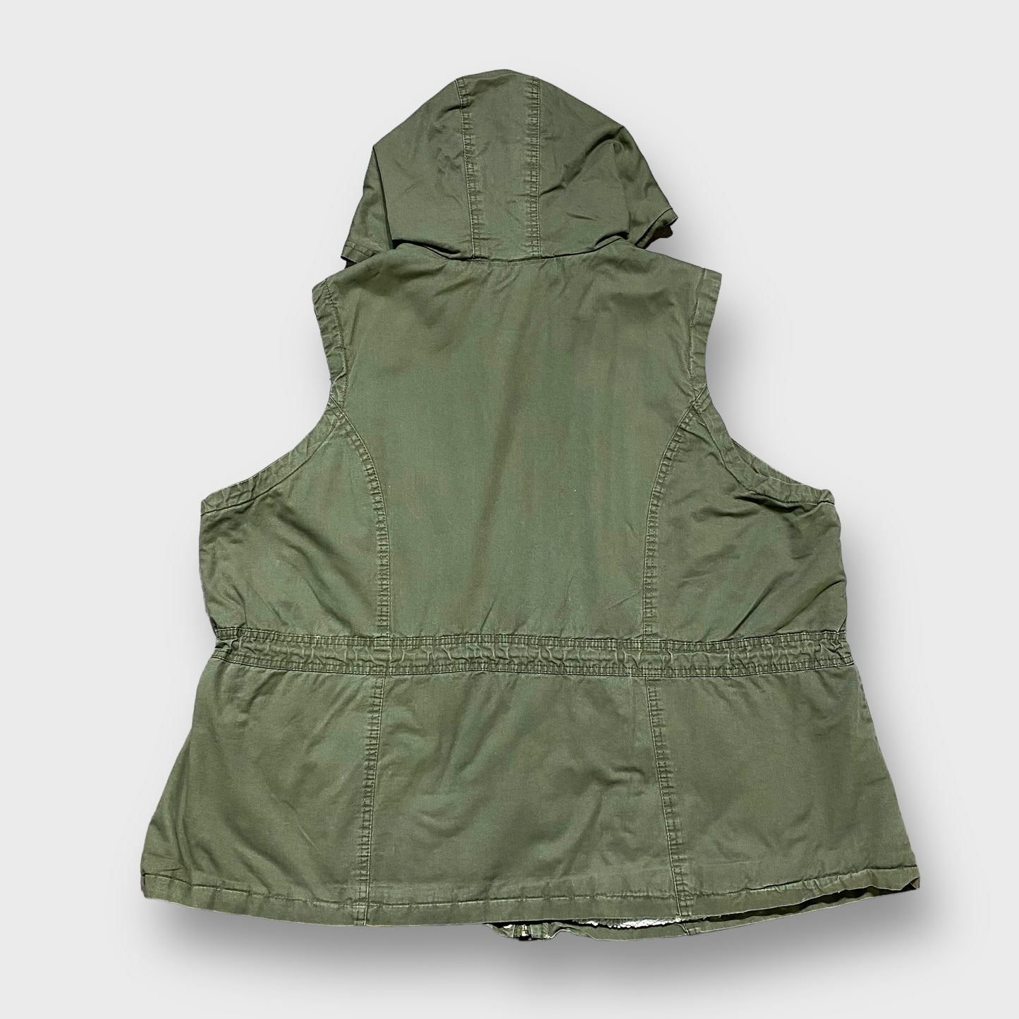 Hooded cotton vest