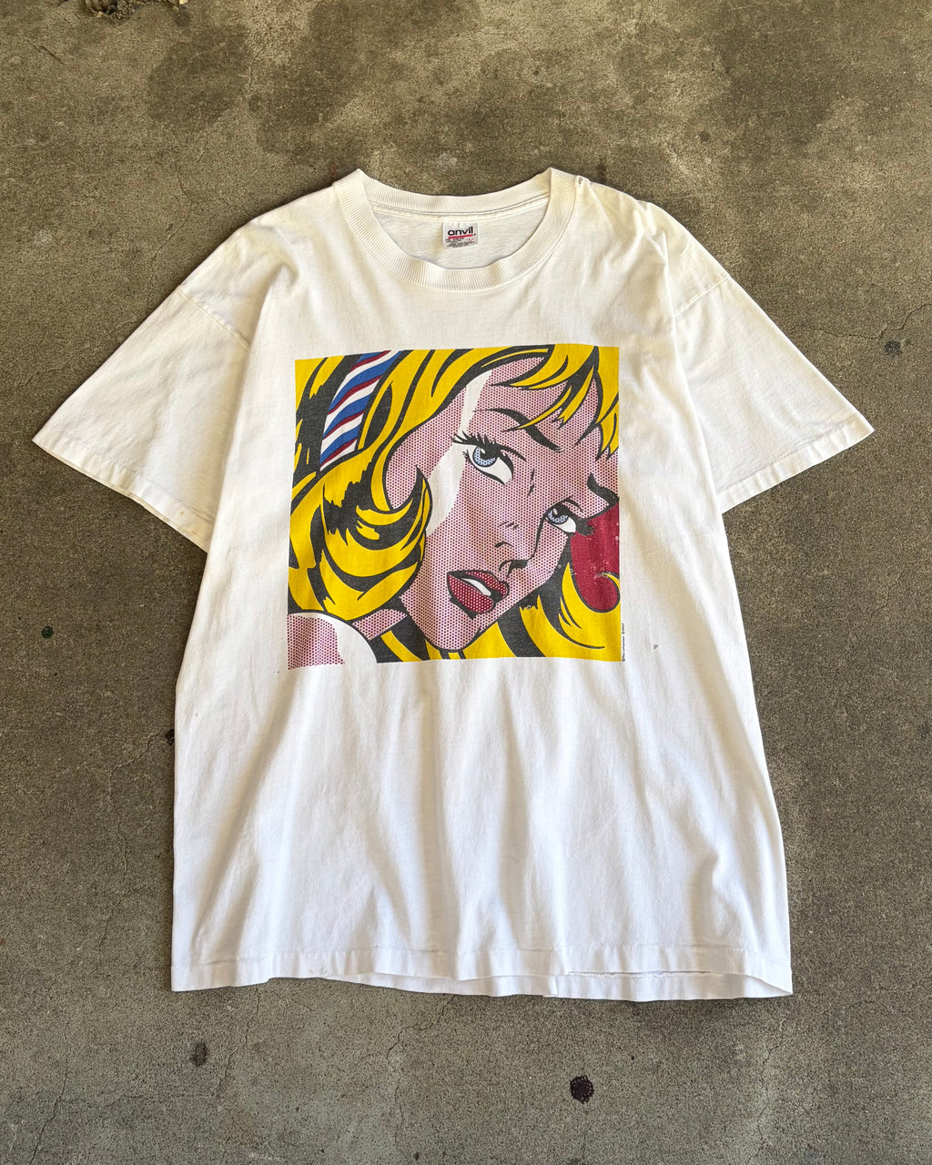 90’s Roy Lichtenstein “Girl With Hair Ribbon” art t-shirt large