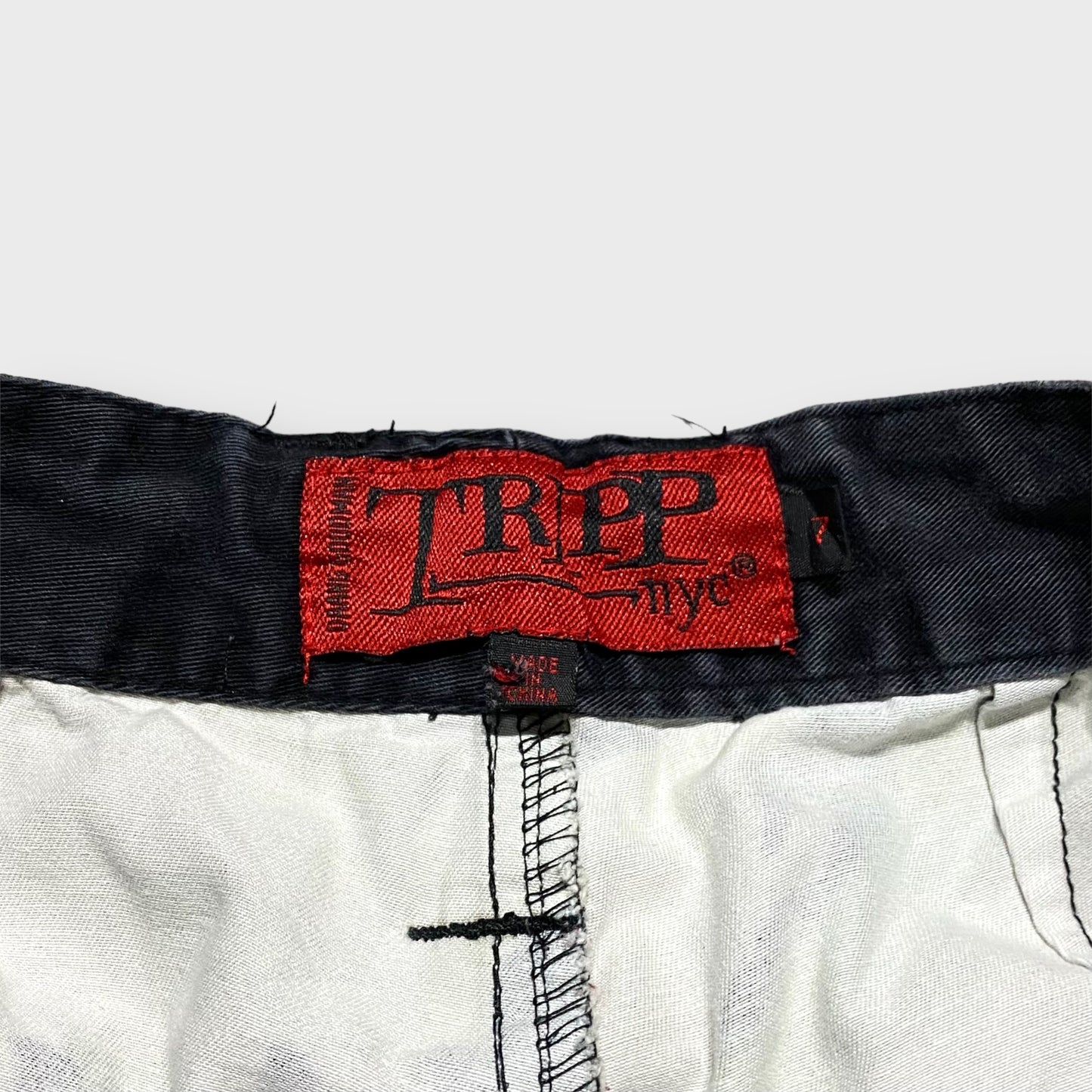 "TRIPP NYC" Camouflage pattern baggy flare pants