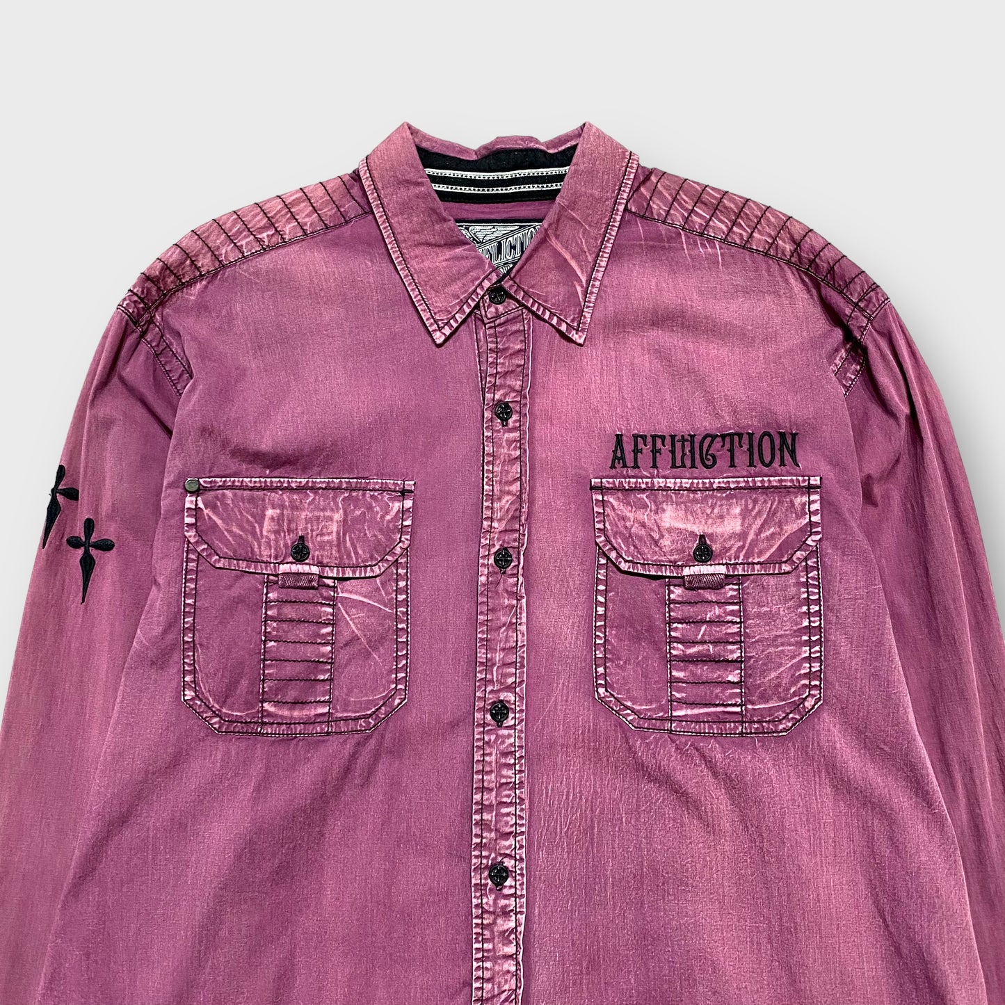 "AFFLICTION" Faded work shirt