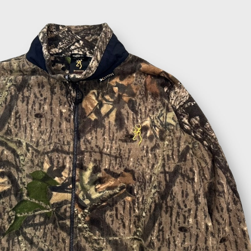 90-00's "BROWING" Real tree fleece jacket