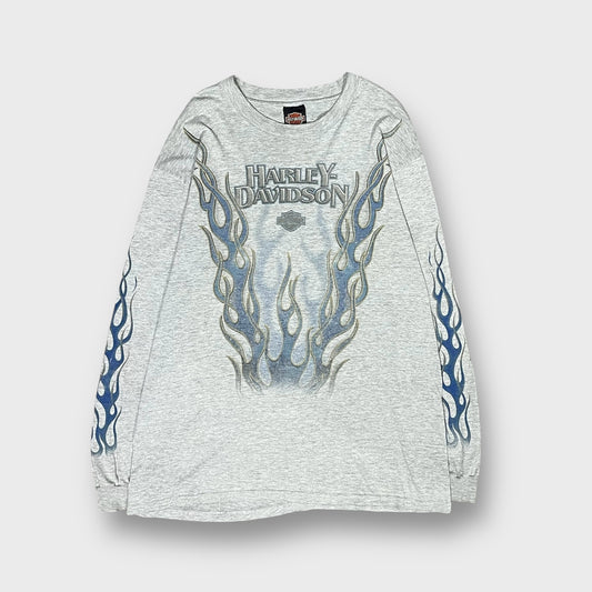 90’s “HARLEY DAVIDSON”
flame pattern l/s t-shirt