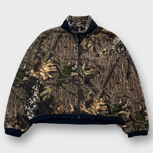 90-00's "BROWING" Real tree fleece jacket