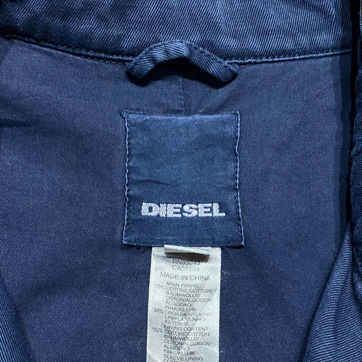 90-00's "DIESEL" Cotton full zip jacket