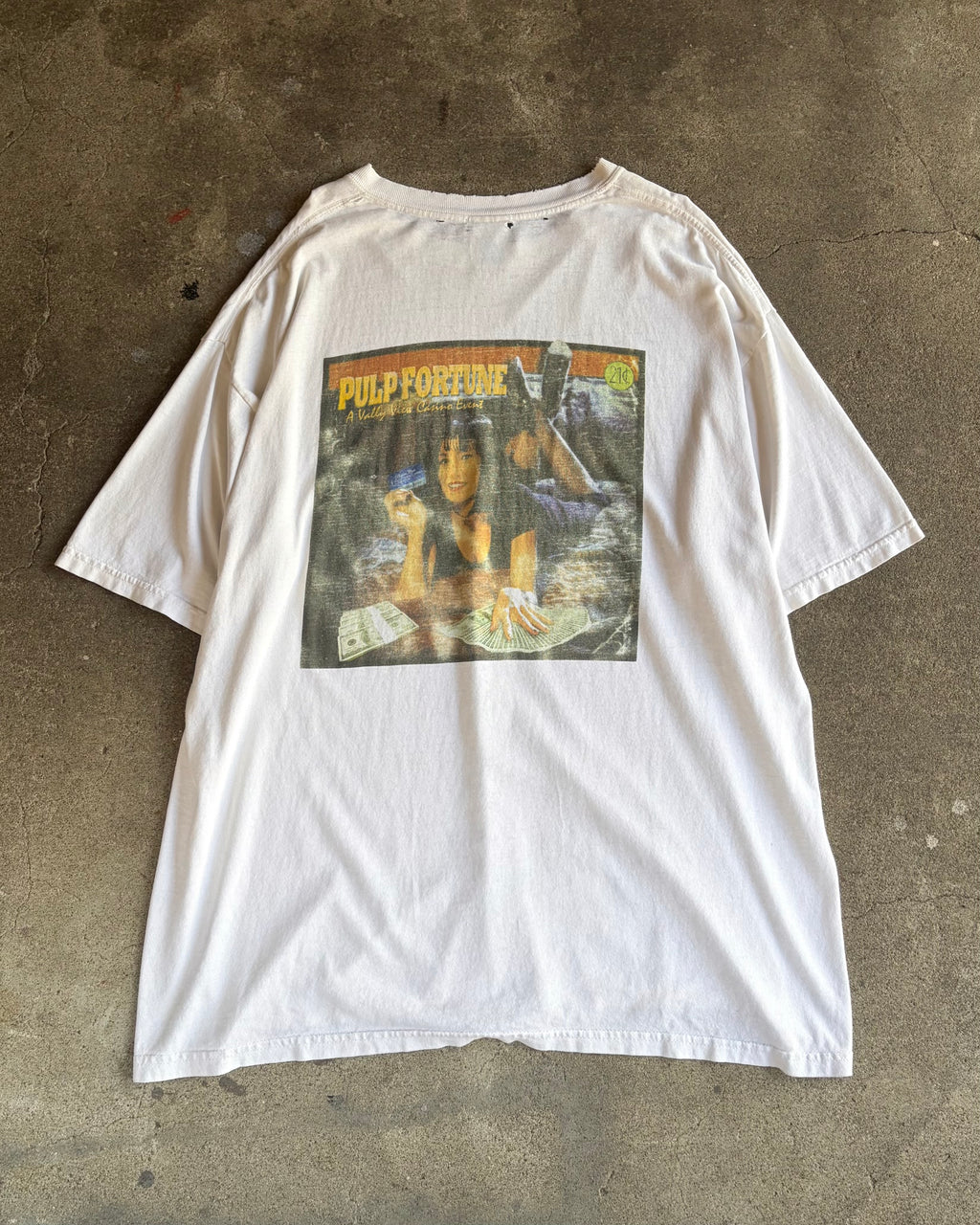 00’s “PULP FORTUNE” boot t-shirt X-large