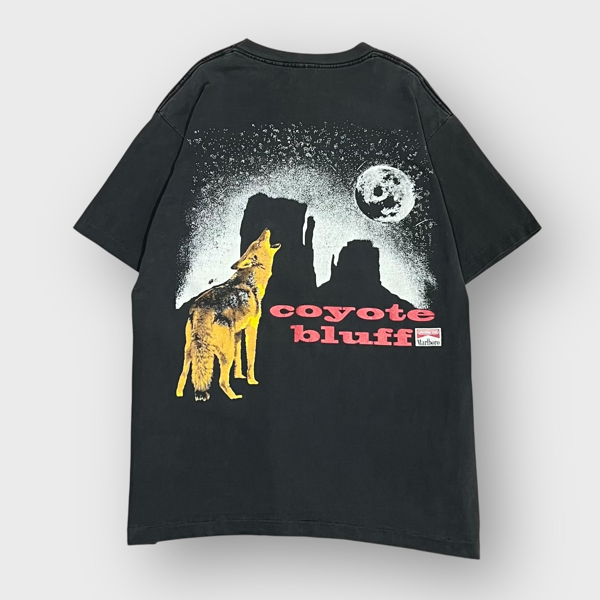 Marlboro Coyote Tシャツ 90's マルボロ コヨーテ 90年代 USA製『XL程度』Marlboro 
