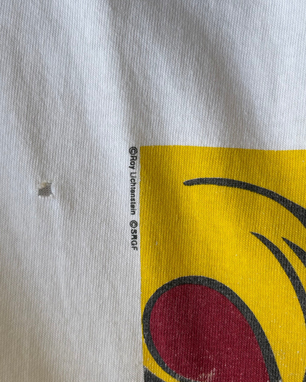 90’s Roy Lichtenstein “Girl With Hair Ribbon” art t-shirt large