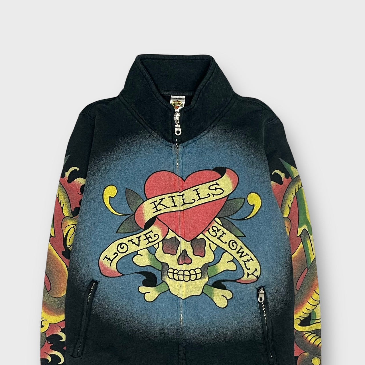 "Ed Hardy" zip up blouson