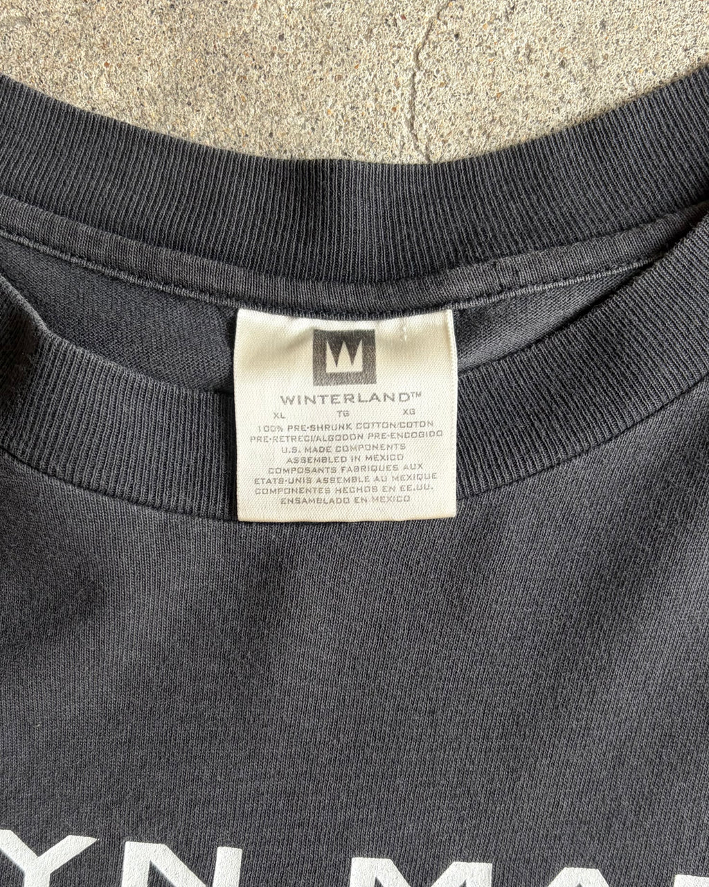 90’s Marilyn Manson
“Rock Is Dead” t-shirt X-large