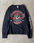 90’s skull design I/s t-shirt large