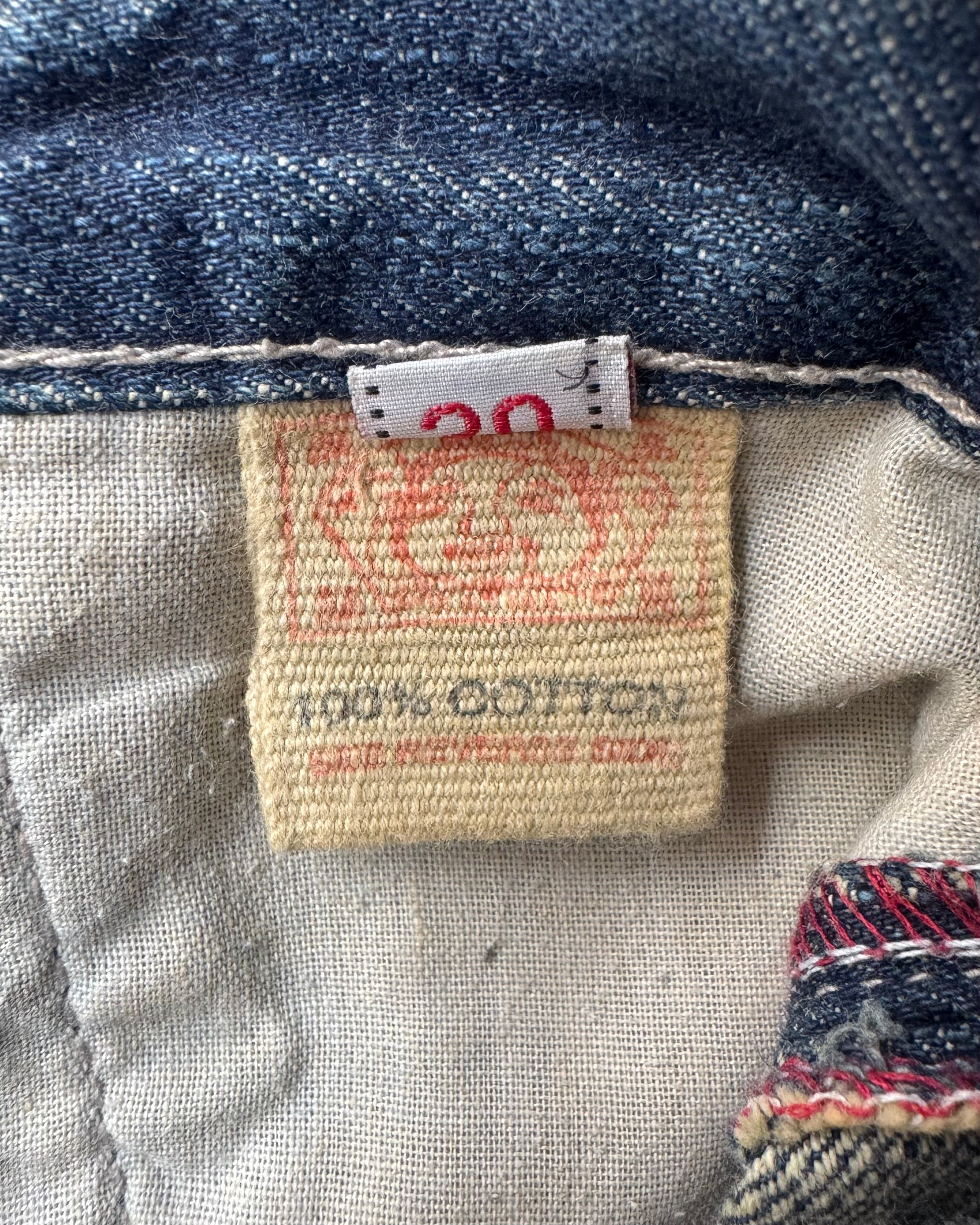 00’s “EVISU” denim 30×34