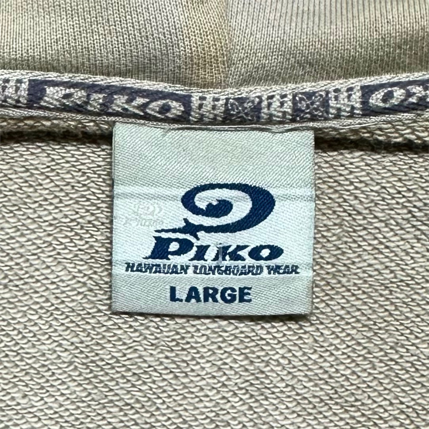 "PIKO" Logo design full zip hoodie
