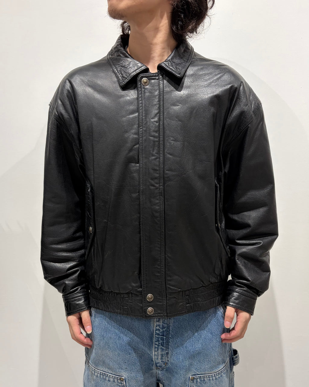 90-00’s “STJOHN'S BAY”
leather jacket medium