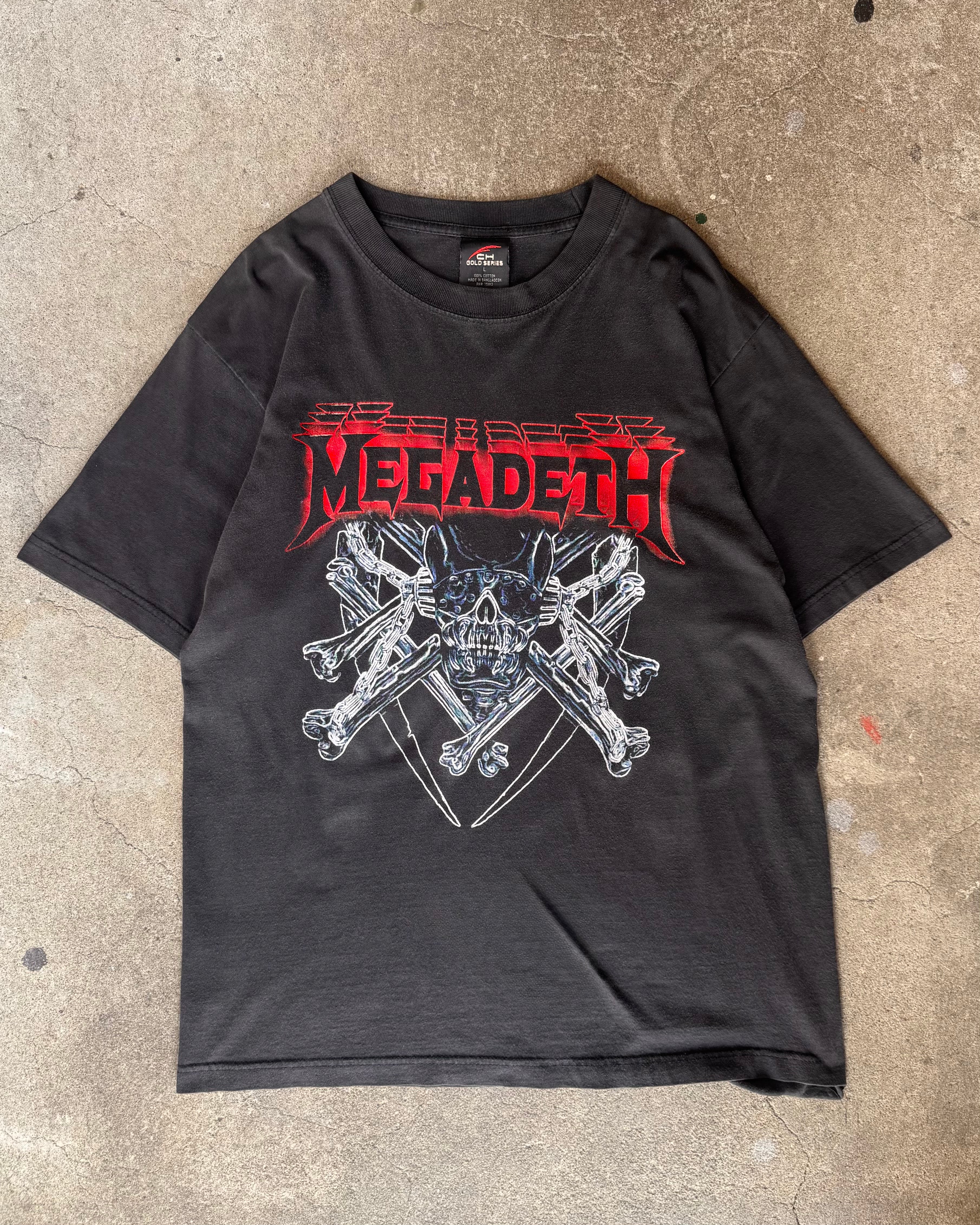 00’s “MEGADETH”
band t-shirt LARGE