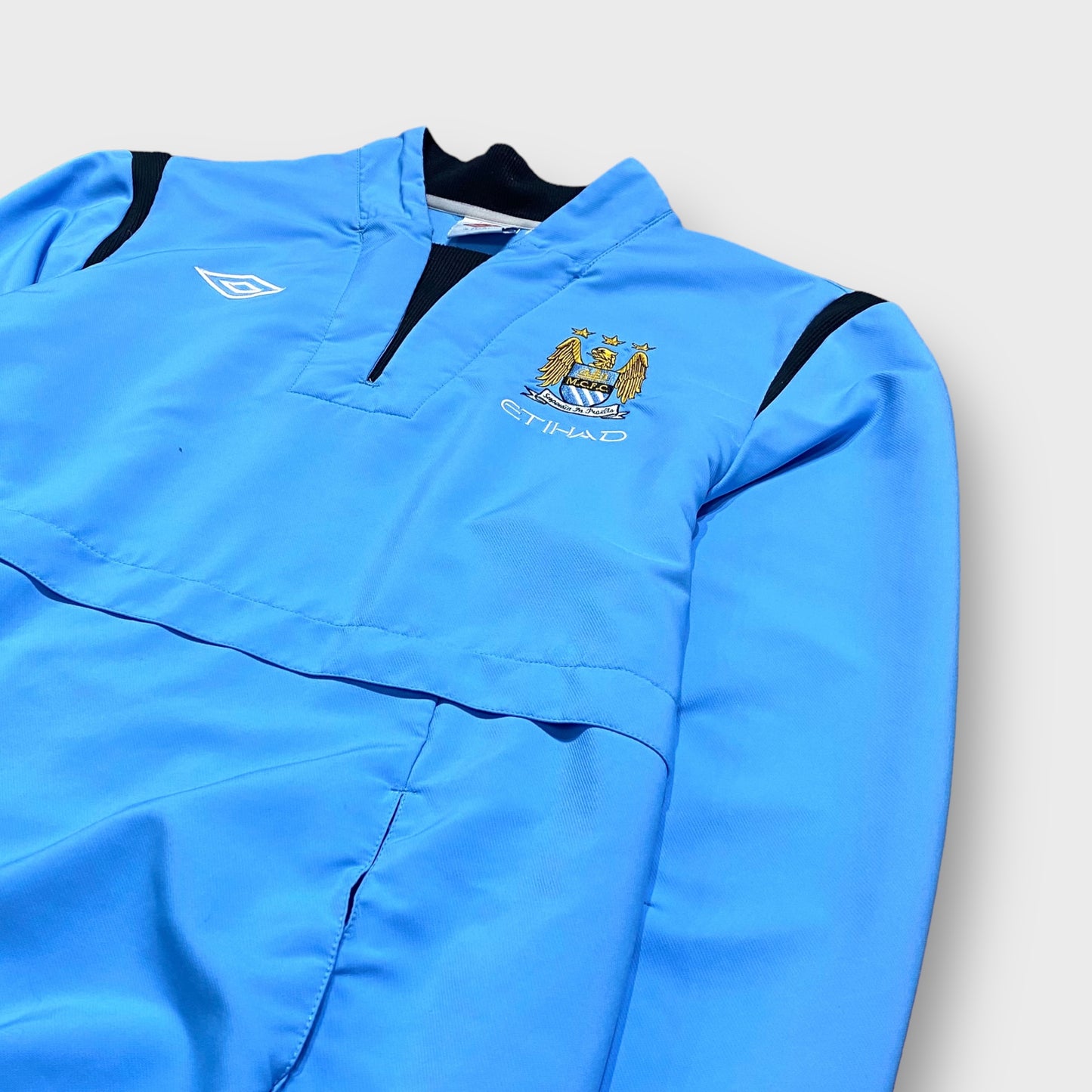 00's "umbro" Manchester City team nylon pullover