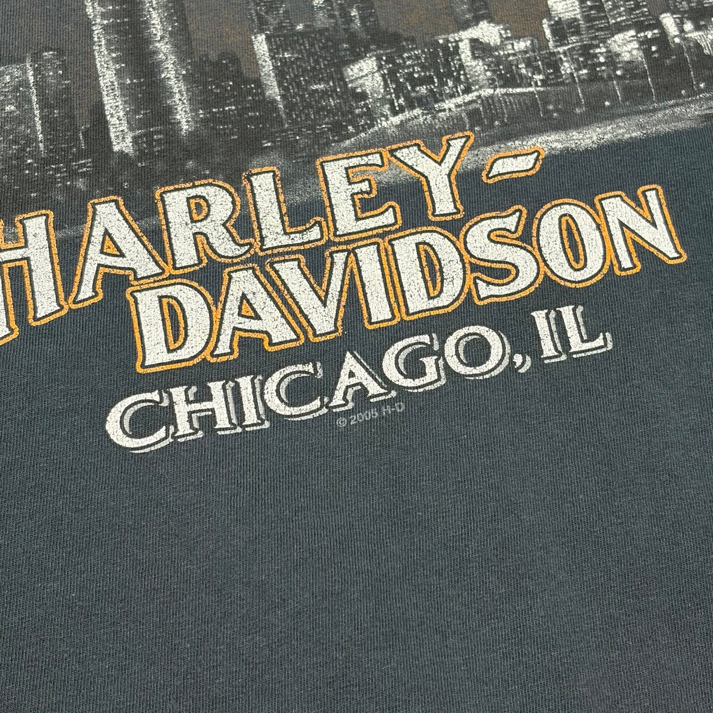 00’s “HARLEY DAVIDSON” flame pattern l/s t-shirt