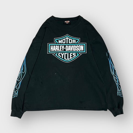 90’s “HARLEY DAVIDSON” frame pattern l/s  t-shirt