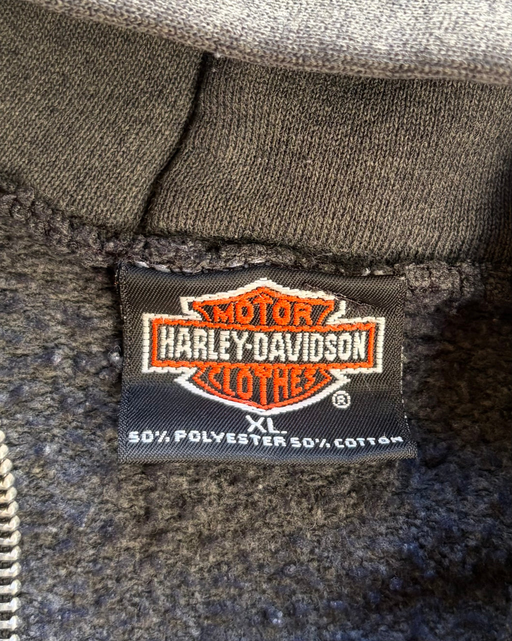 90’s “HARLEY DAVIDSON” zip up hoodie x-large