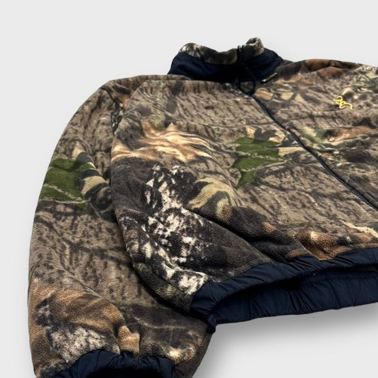 90-00's "BROWING" Real tree fleece jacket