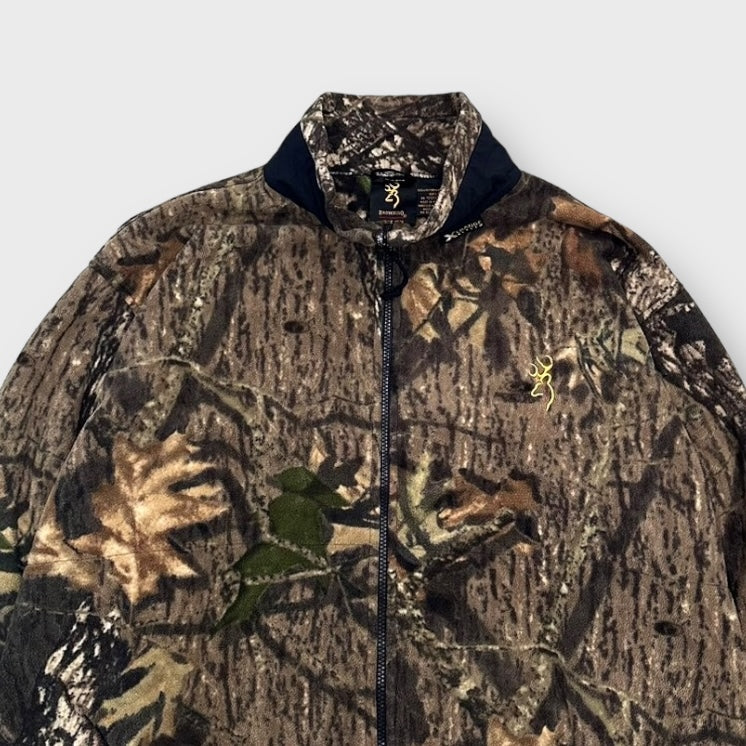 90-00's "BROWING" Real tree fleece jacket