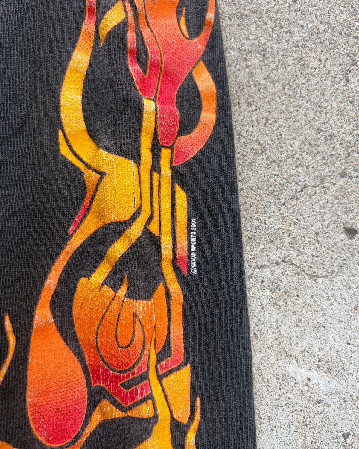 00’s  flame pattern l/s t-shirt