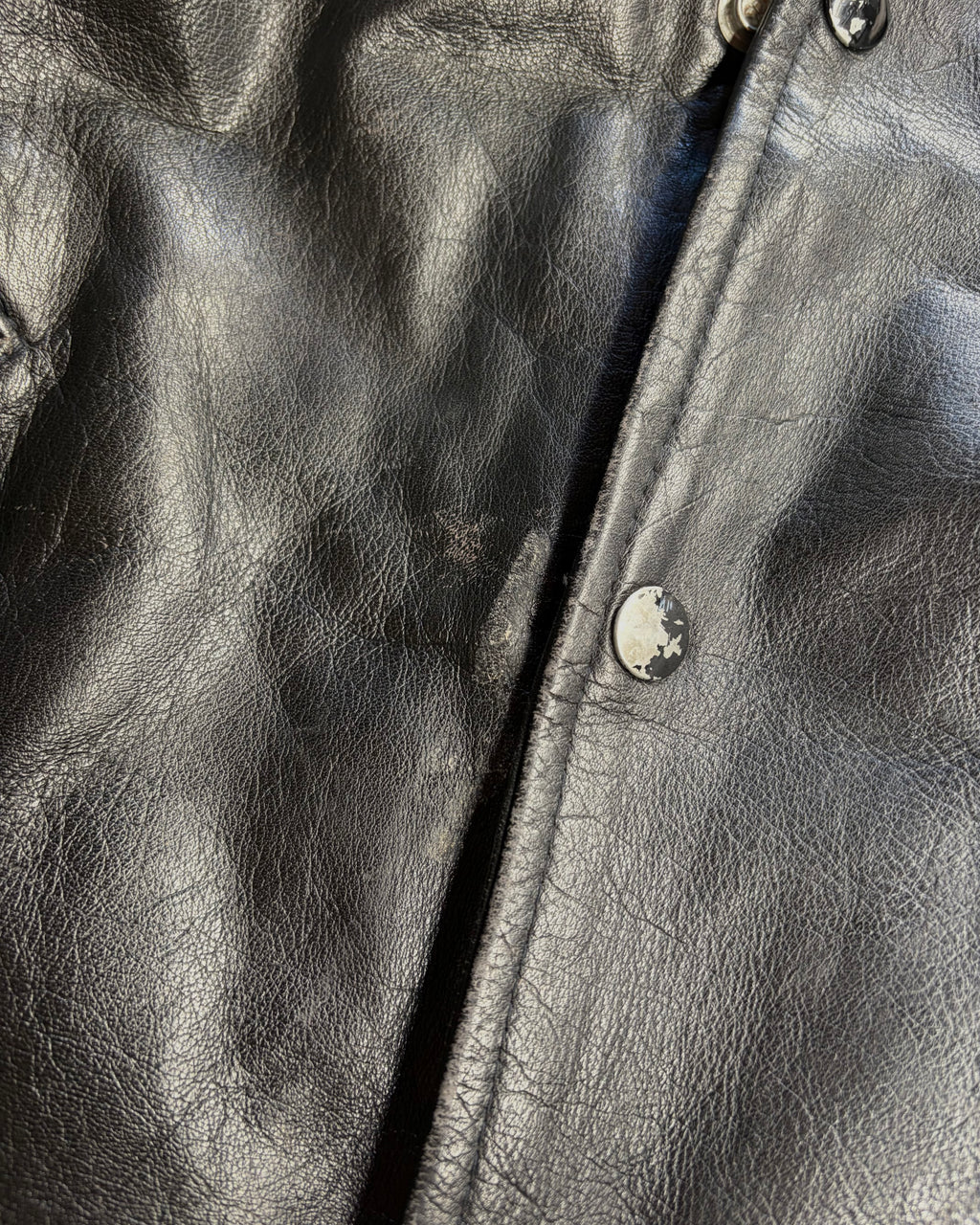 80-90’s patch design leather jacket