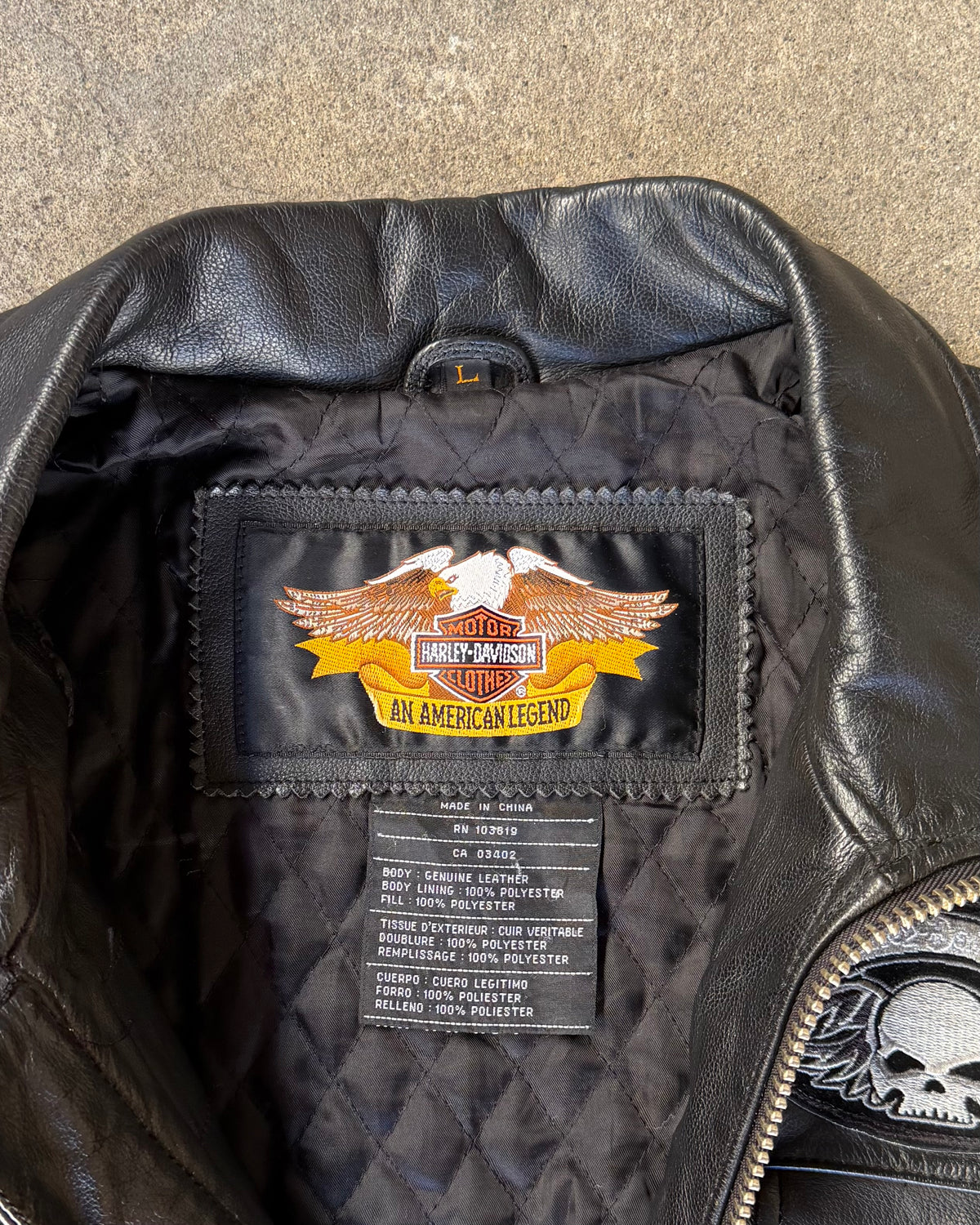 90’s “HARLEY DAVIDSON” leather jacket