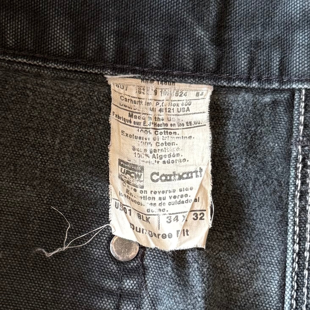 00's "Carhartt"faded double knee work wear pants 34×32