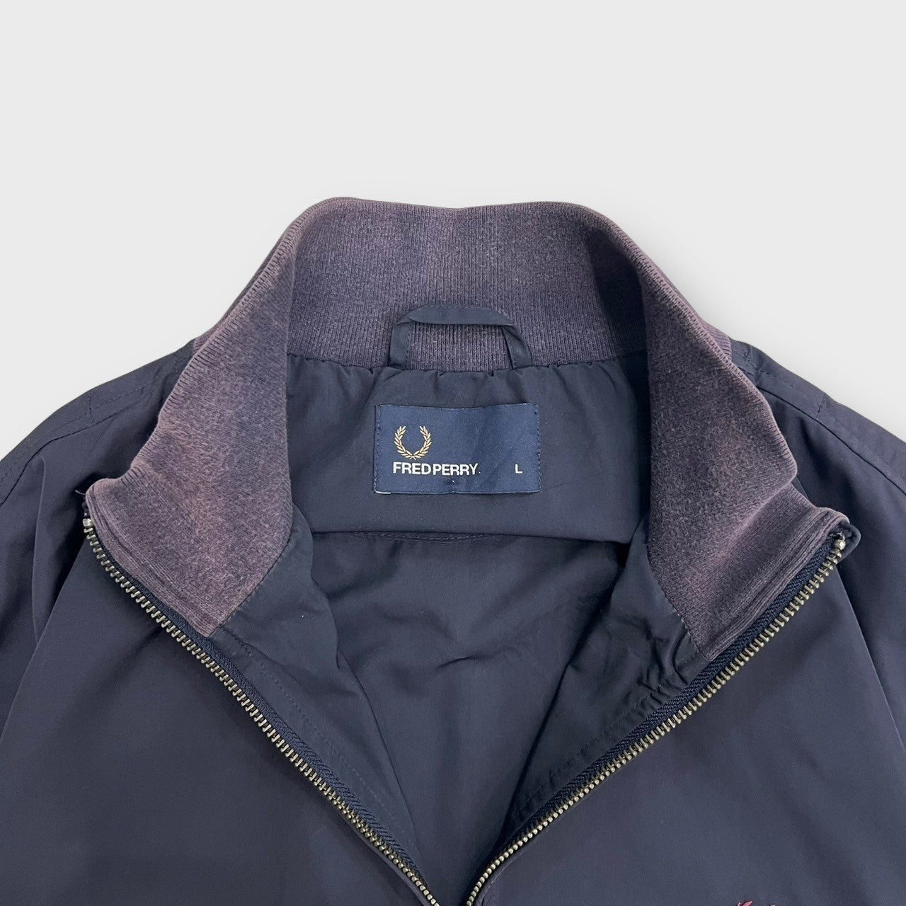 90’s “FRED PERRY” zip up nylon jacket