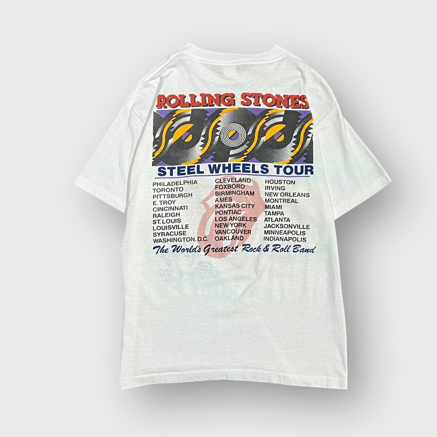 80’s THE ROLLING STONES
“Steel WheelsTour” t-shirt
