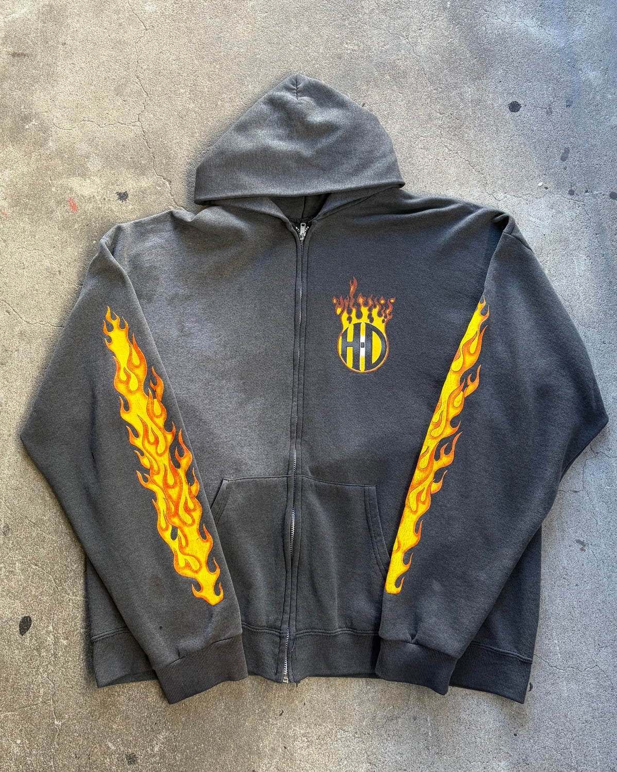 90’s “HARLEY DAVIDSON” zip up hoodie x-large
