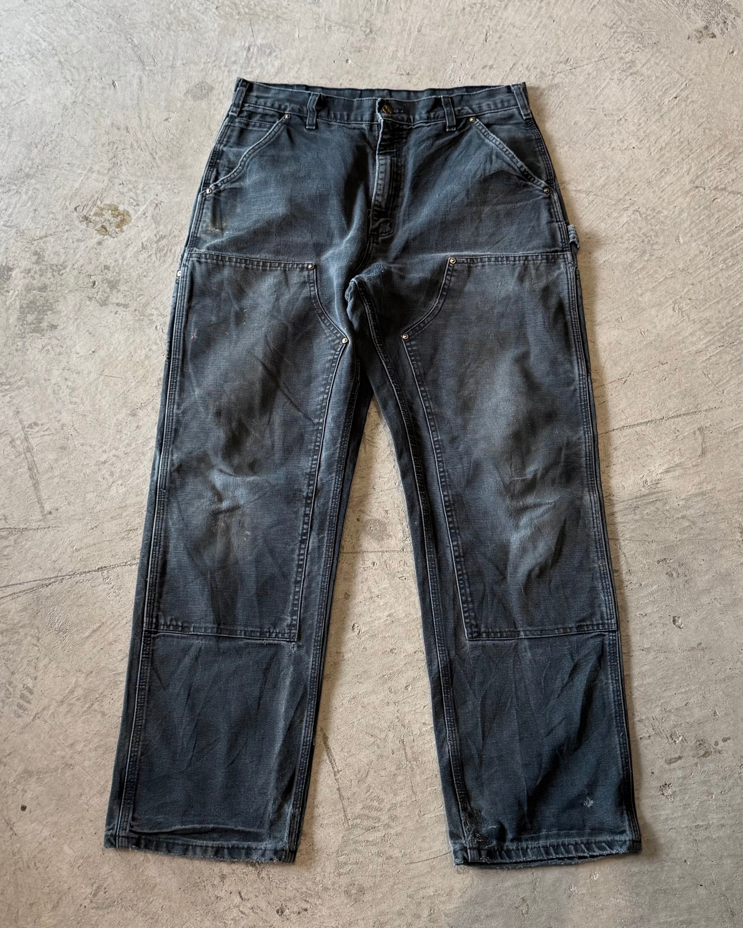 00's "Carhartt"faded double knee work wear pants 34×32
