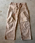 00's "Carhartt"faded double knee work wear pants 35×30