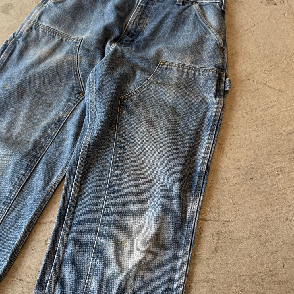 00's "Carhartt"faded double knee work wear pants 33×32